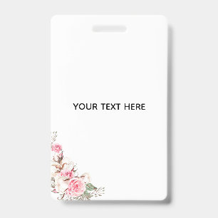 Create Your Own Floral  Badge