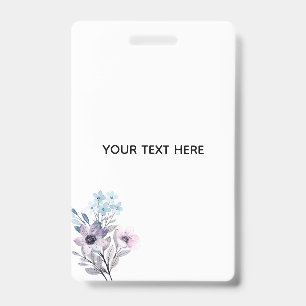 Create Your Own Floral  Badge