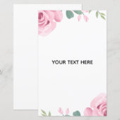 Create Your Own Floral Border (Front/Back)