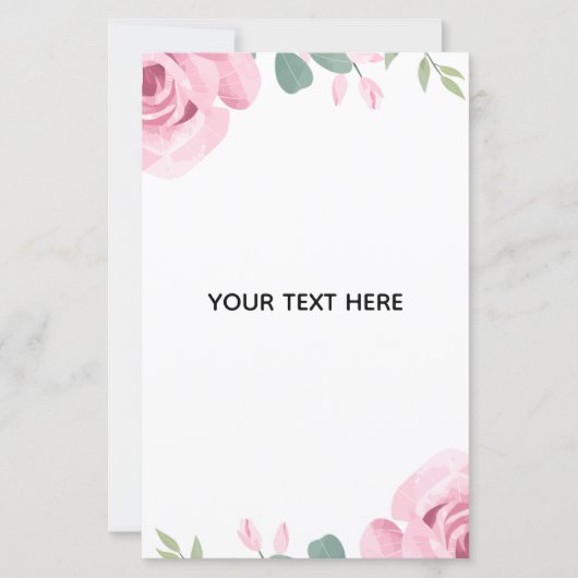 Create Your Own Floral Border (Front)
