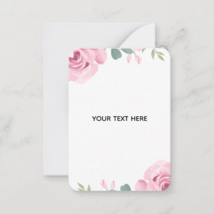 Create Your Own Floral Border Note Card