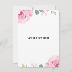 Create Your Own Floral Border Note Card