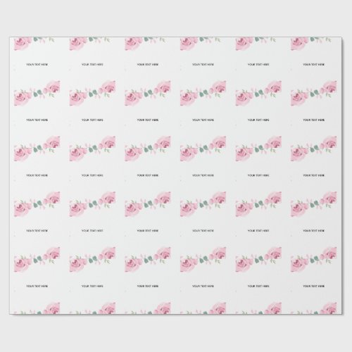 Create Your Own Floral Border Wrapping Paper