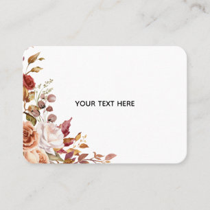 Create Your Own Floral Business Card