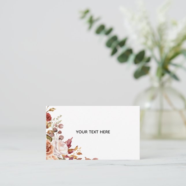 Create Your Own Floral Business Card (Standing Front)