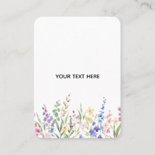 Create Your Own Floral Business Card