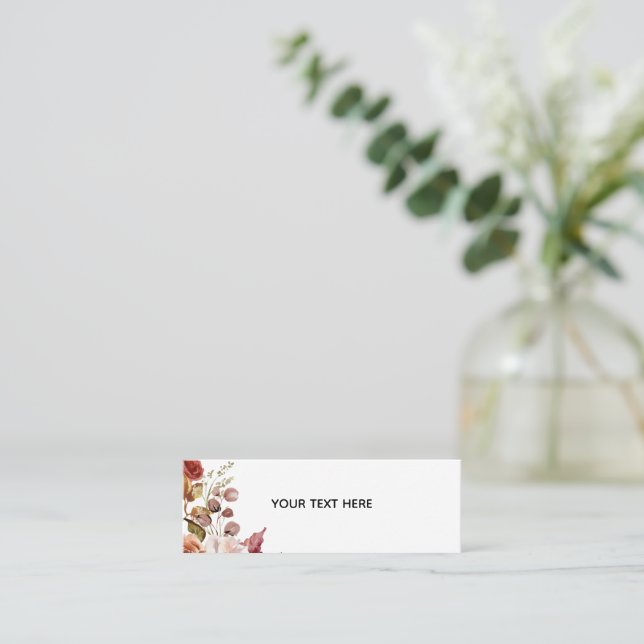 Create Your Own Floral Business Card (Standing Front)