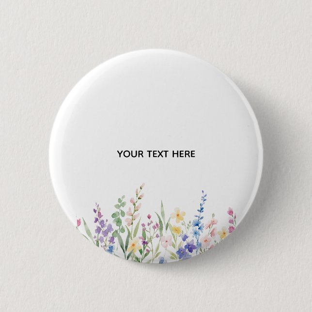 Create Your Own Floral Button (Front)