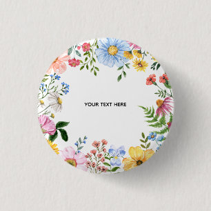 Create Your Own floral Button