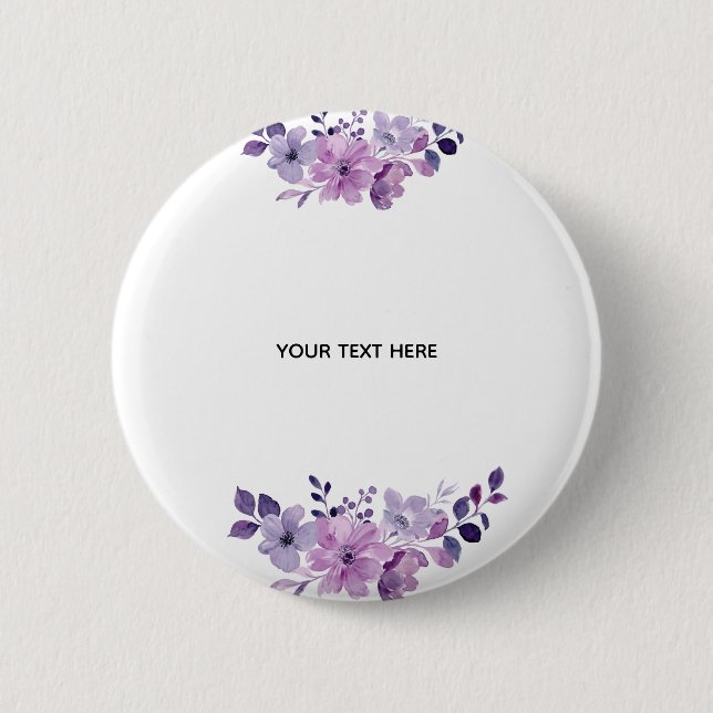 Create Your Own Floral Button (Front)