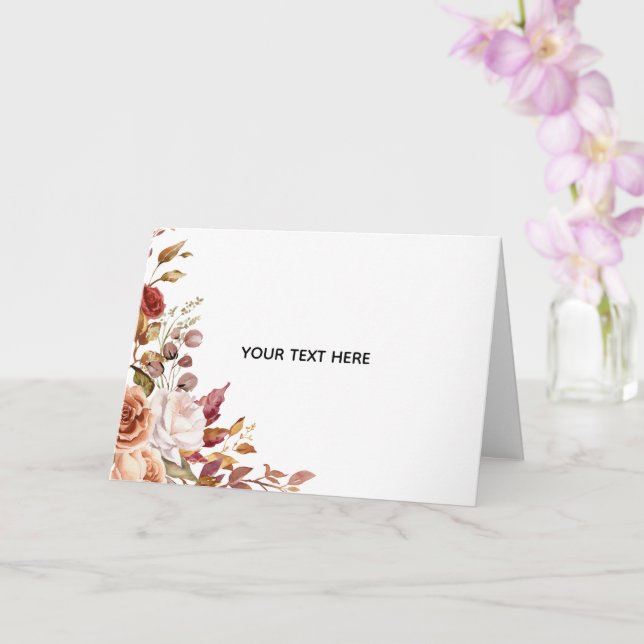 Create Your Own Floral Card (Orchid)