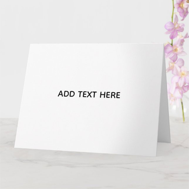 Create Your Own Floral  Card (Orchid)