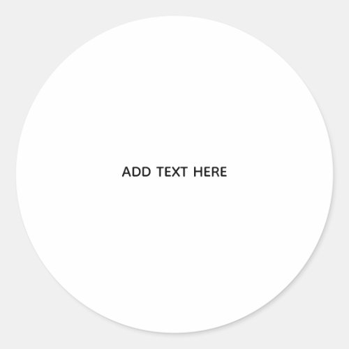 Create Your Own Floral Classic Round Sticker