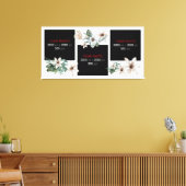 Create Your Own Floral Custom Photo Collage Canvas Print (Insitu(LivingRoom))