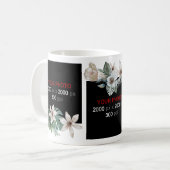 Create Your Own Floral Custom Photo Collage Coffee Mug (Front Left)
