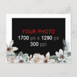 Create Your Own Floral Custom Photo  Postcard