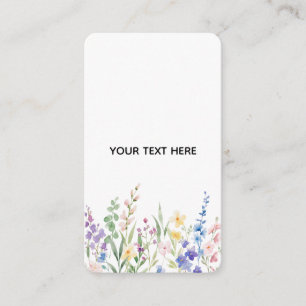 Create Your Own Floral  Enclosure Card