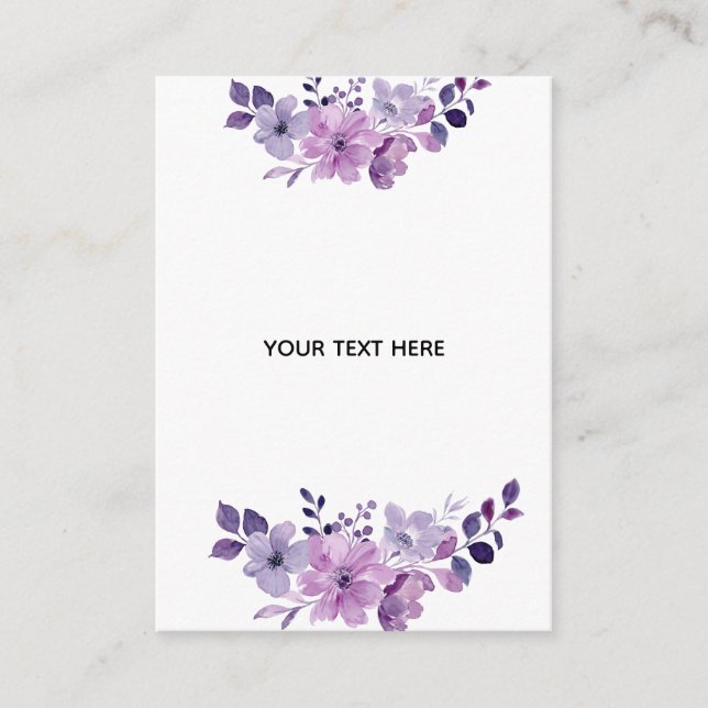 Create Your Own Floral Enclosure Card (Front)