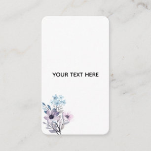 Create Your Own Floral  Enclosure Card