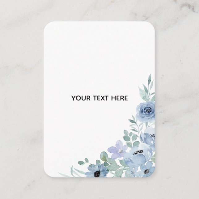 Create Your Own Floral  Enclosure Card (Front)