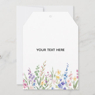 Create Your Own Floral Flat Thank You Card