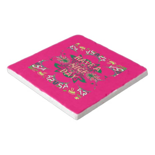 Create your own  Floral Geometric Pattern Trivet