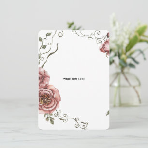 Create Your Own floral Invitation