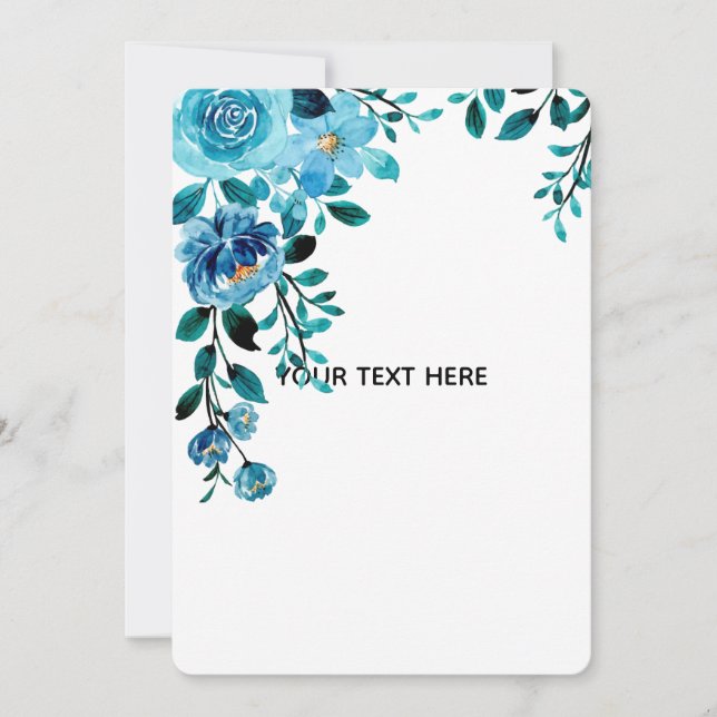 Create Your Own Floral Invitation (Front)