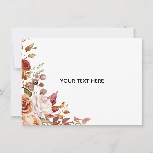 Create Your Own Floral Invitation (Front)