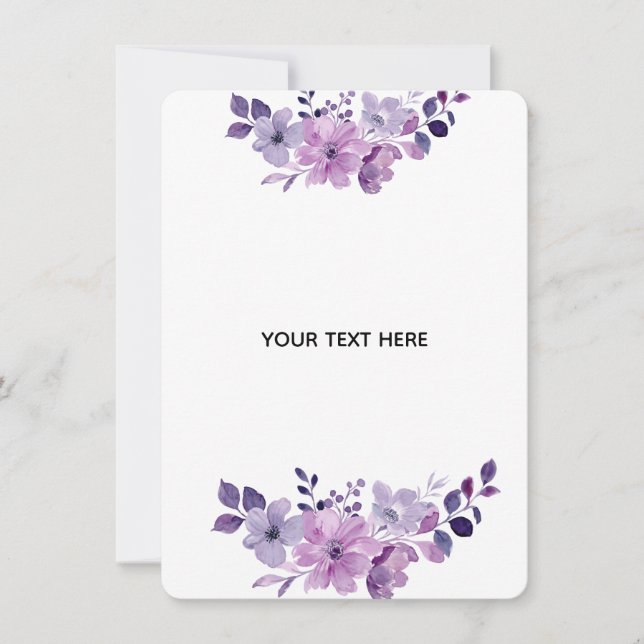 Create Your Own Floral Invitation (Front)