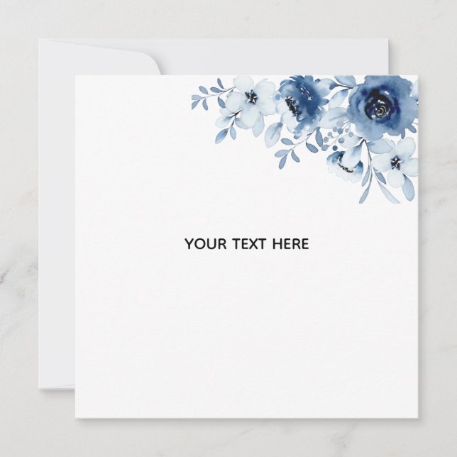 Create Your Own Floral Invitation (Front)
