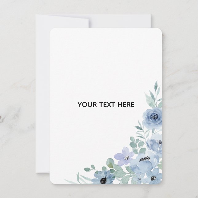 Create Your Own Floral  Invitation (Front)