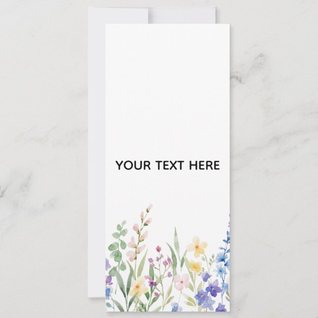 Create Your Own Floral Invitation (Front)