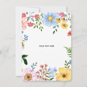 Create Your Own floral Invitation