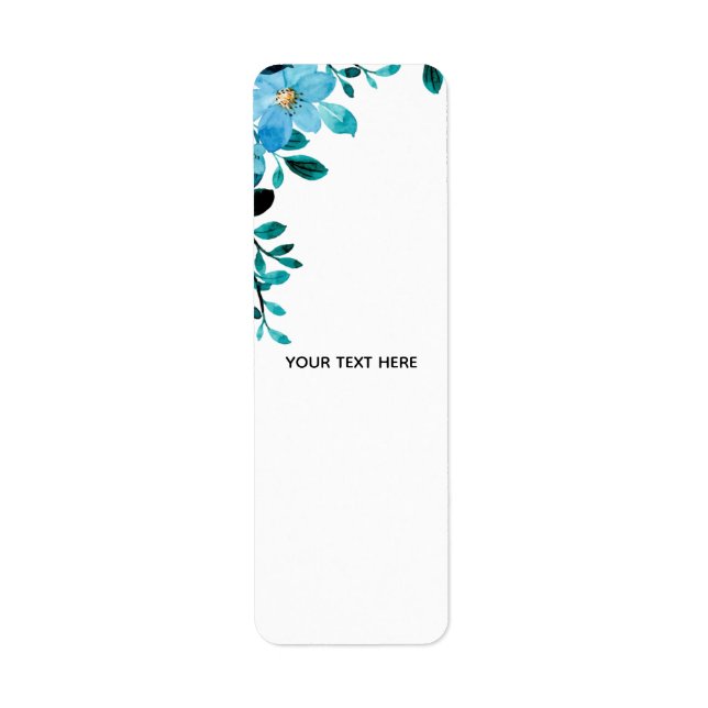 Create Your Own Floral Label (Front)