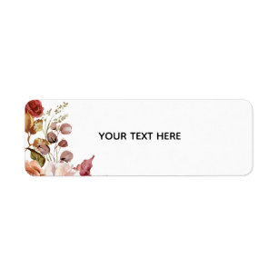 Create Your Own Floral Label