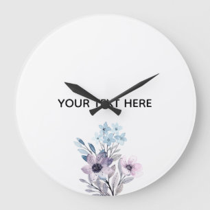 Create Your Own Floral Large Clock