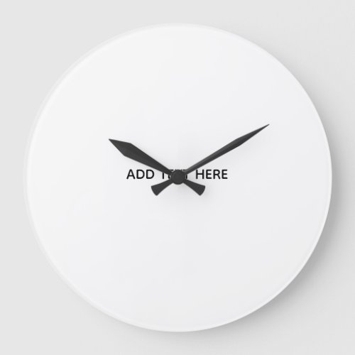 Create Your Own Floral  Large Clock