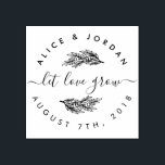Create Your Own Floral Let Love Grow Wedding Date Rubber Stamp<br><div class="desc">Create Your Own Create Your Own Floral Let Love Grow Wedding Date rubber stamp using this easy to use template created for you by rubber stamps. Perfect for any newly married couple looking to add a personal touch to their correspondence. This design incorporates a rustic stylish script with hand drawn...</div>