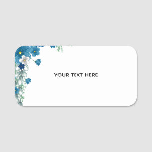 Create Your Own Floral Name Tag