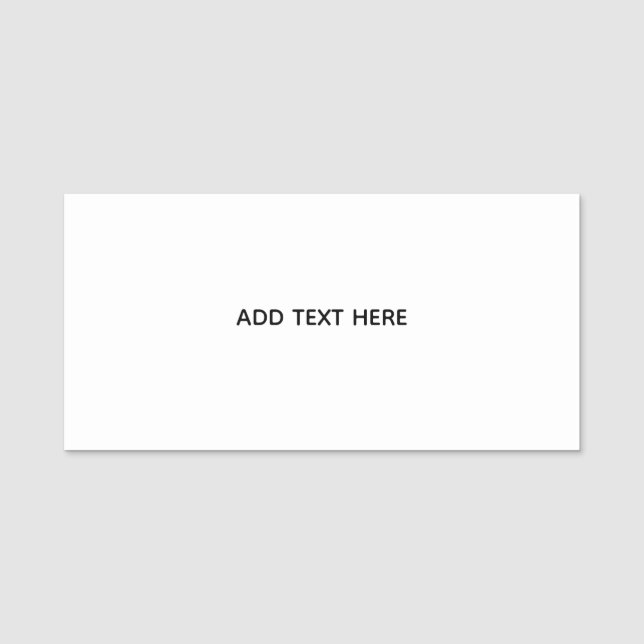Create Your Own Floral  Name Tag (Front)