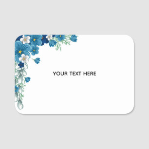 Create Your Own Floral Name Tag