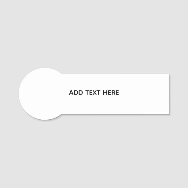 Create Your Own Floral  Name Tag (Front)