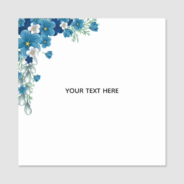 Create Your Own Floral Name Tag (Front)