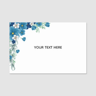 Create Your Own Floral Name Tag