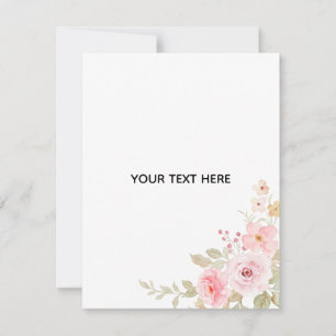 Create Your Own Floral Note Card