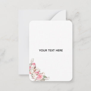 Create Your Own Floral Note Card