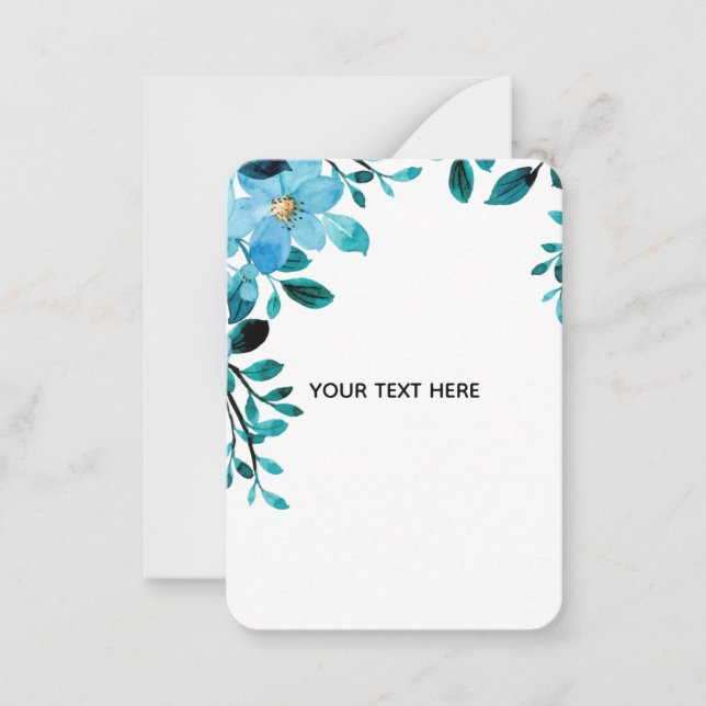 Create Your Own Floral Note Card (Front)
