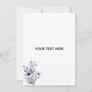 Create Your Own Floral Note Card