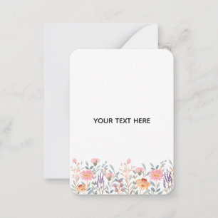 Create Your Own Floral Note Card